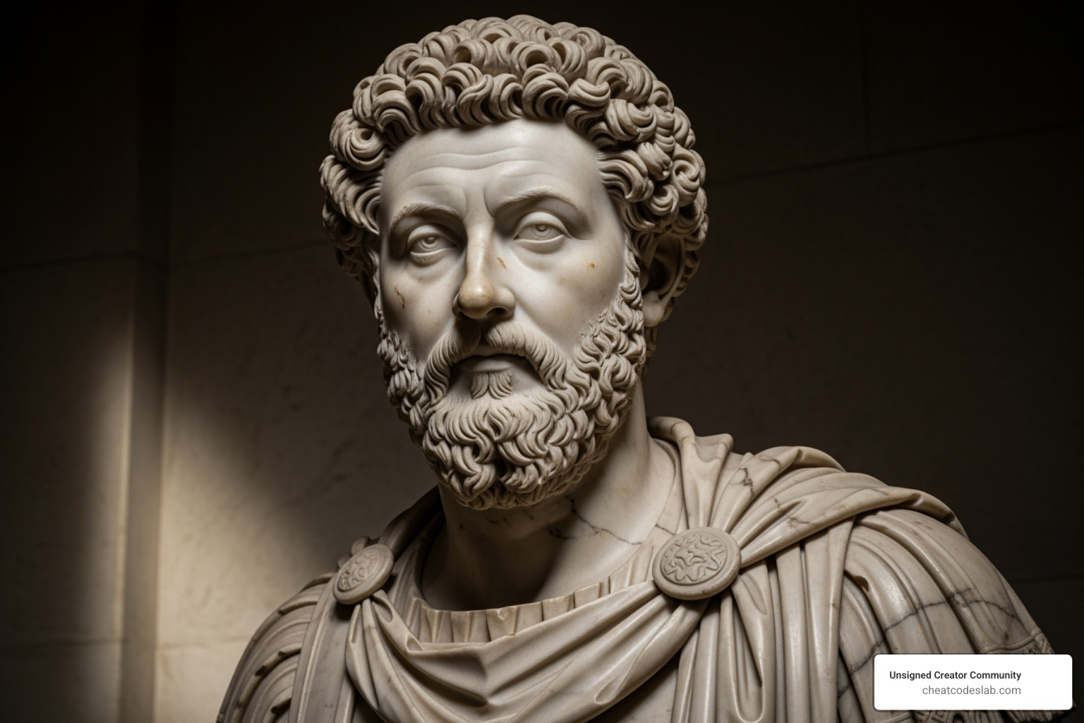 Marble bust of Marcus Aurelius - list of stoics