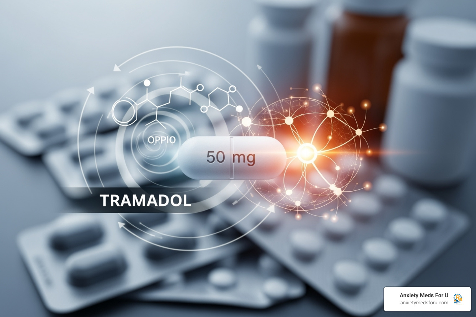 Properly stored medication bottle - tramadol drug class