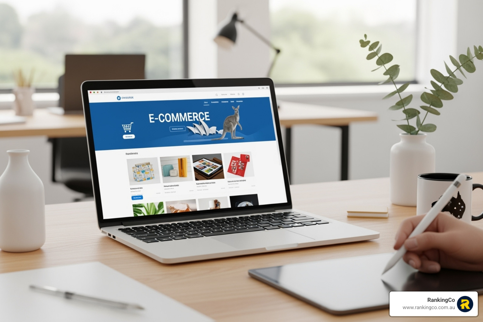 A product page with high-quality images and a detailed description - ecommerce website designer australia