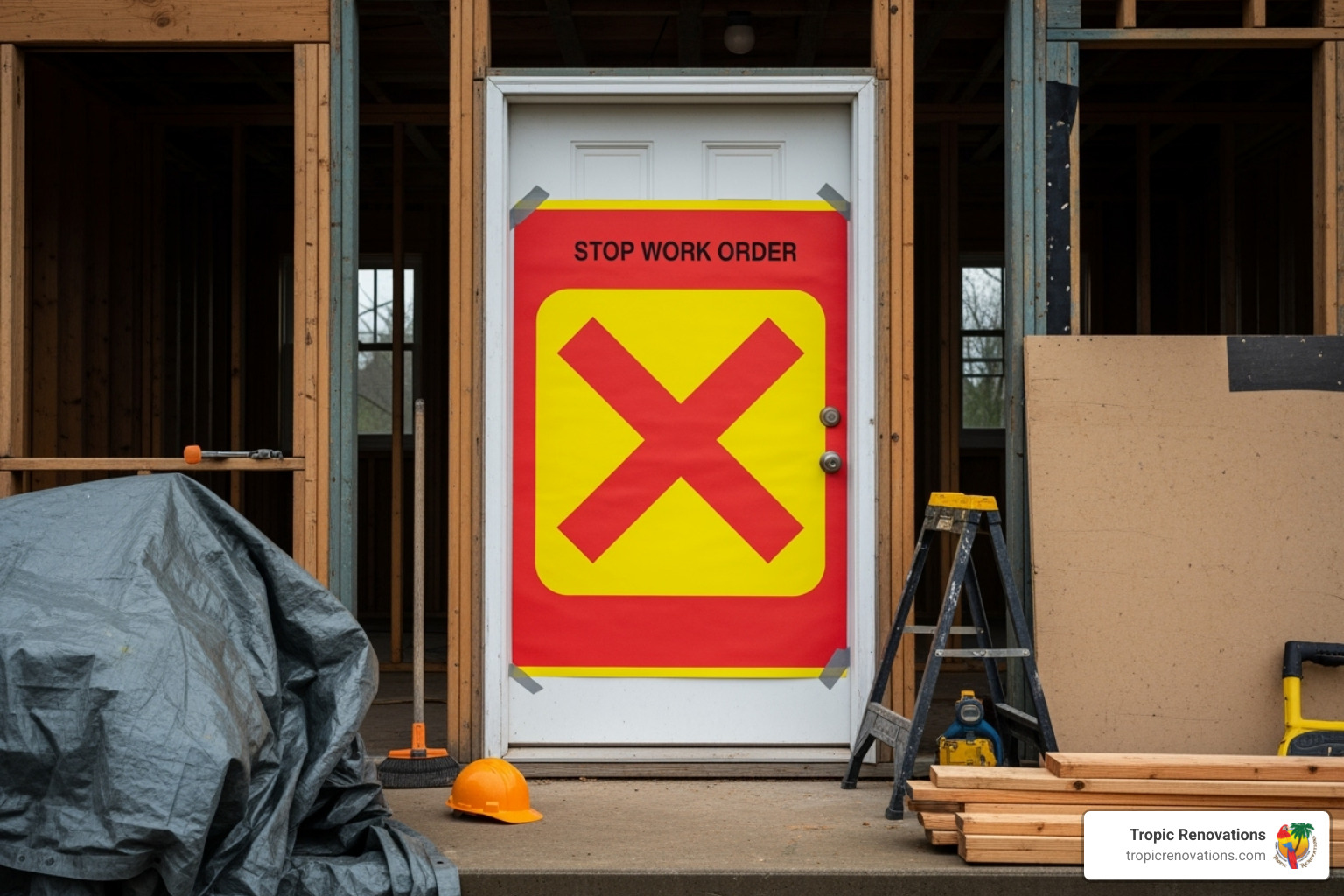 Stop Work Order sign - do i need a permit to remodel my kitchen