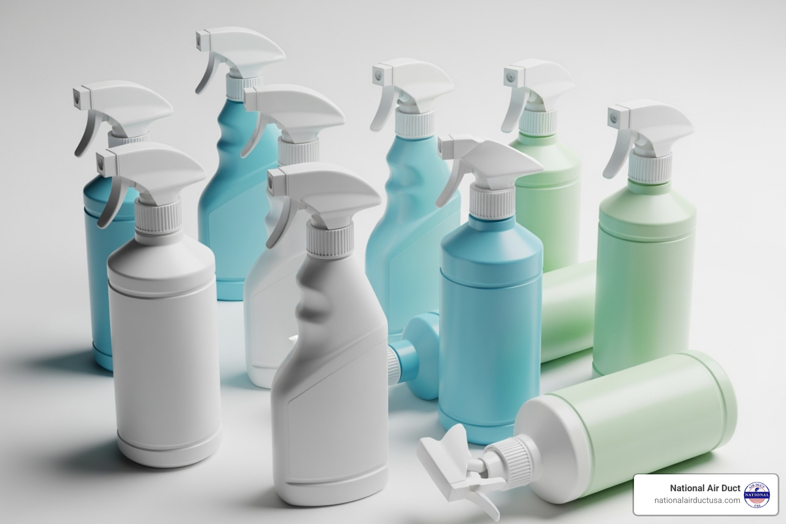 different types of coil cleaner bottles (generic, no brands) - coil cleaner for window ac