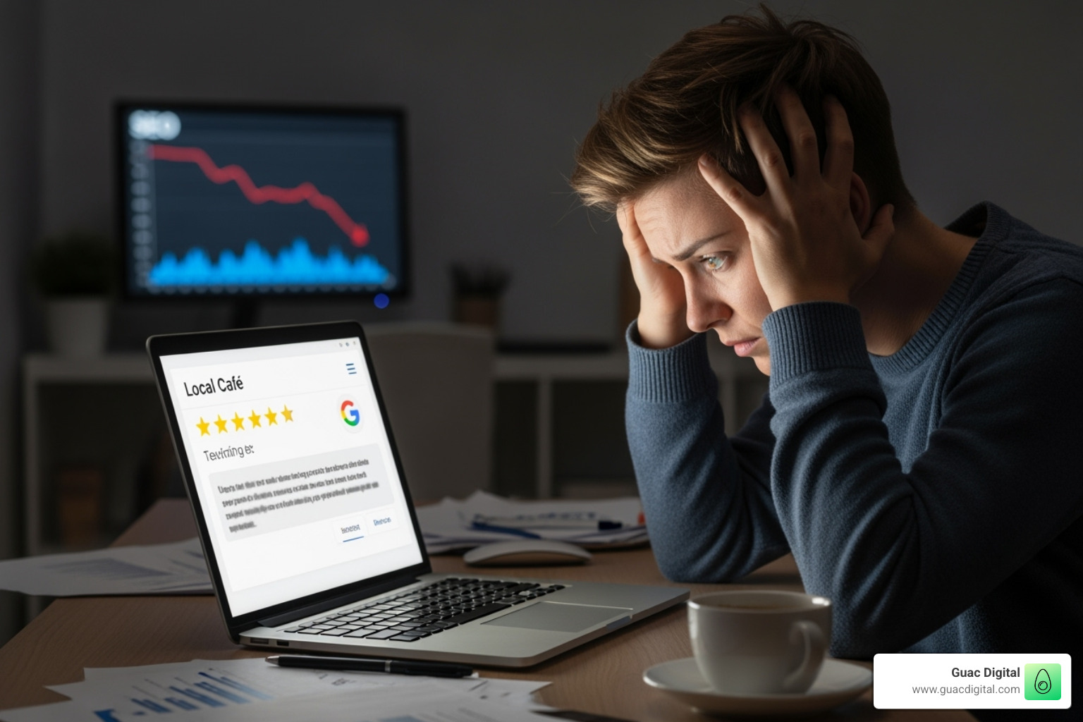 The "Report review" option being clicked on a Google review - how to manage a bad google review for seo The "Report review" option being clicked on a Google review - how to manage a bad google review for seo