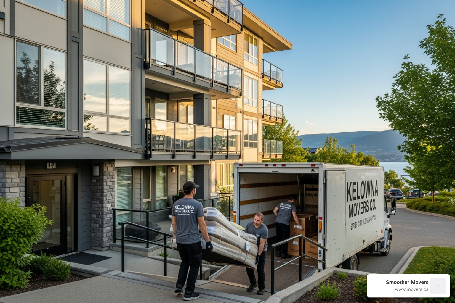 neatly packed and labeled moving boxes - apartment movers kelowna