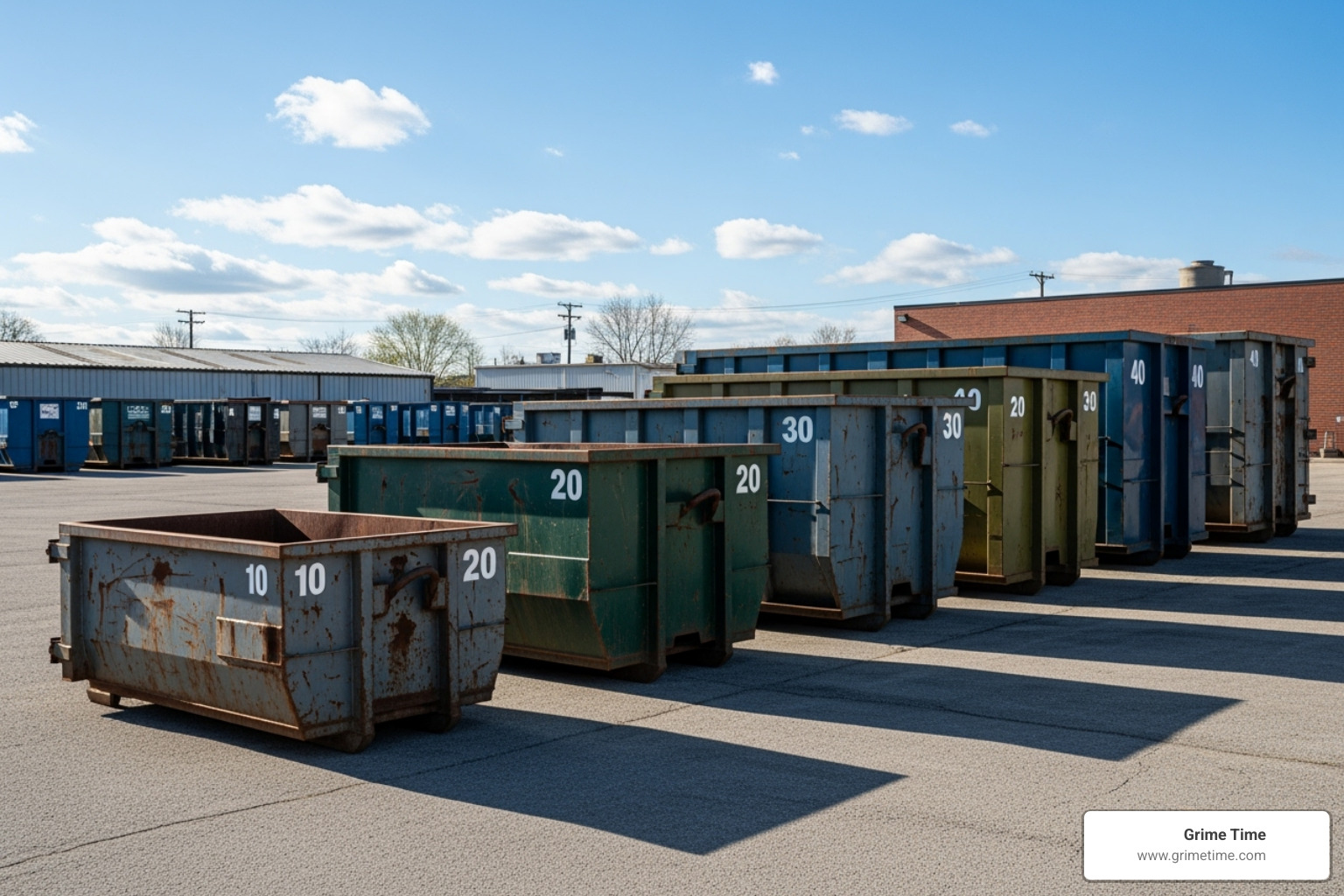 comparing the different dumpster sizes available for rent - trash dumpster rental round rock tx