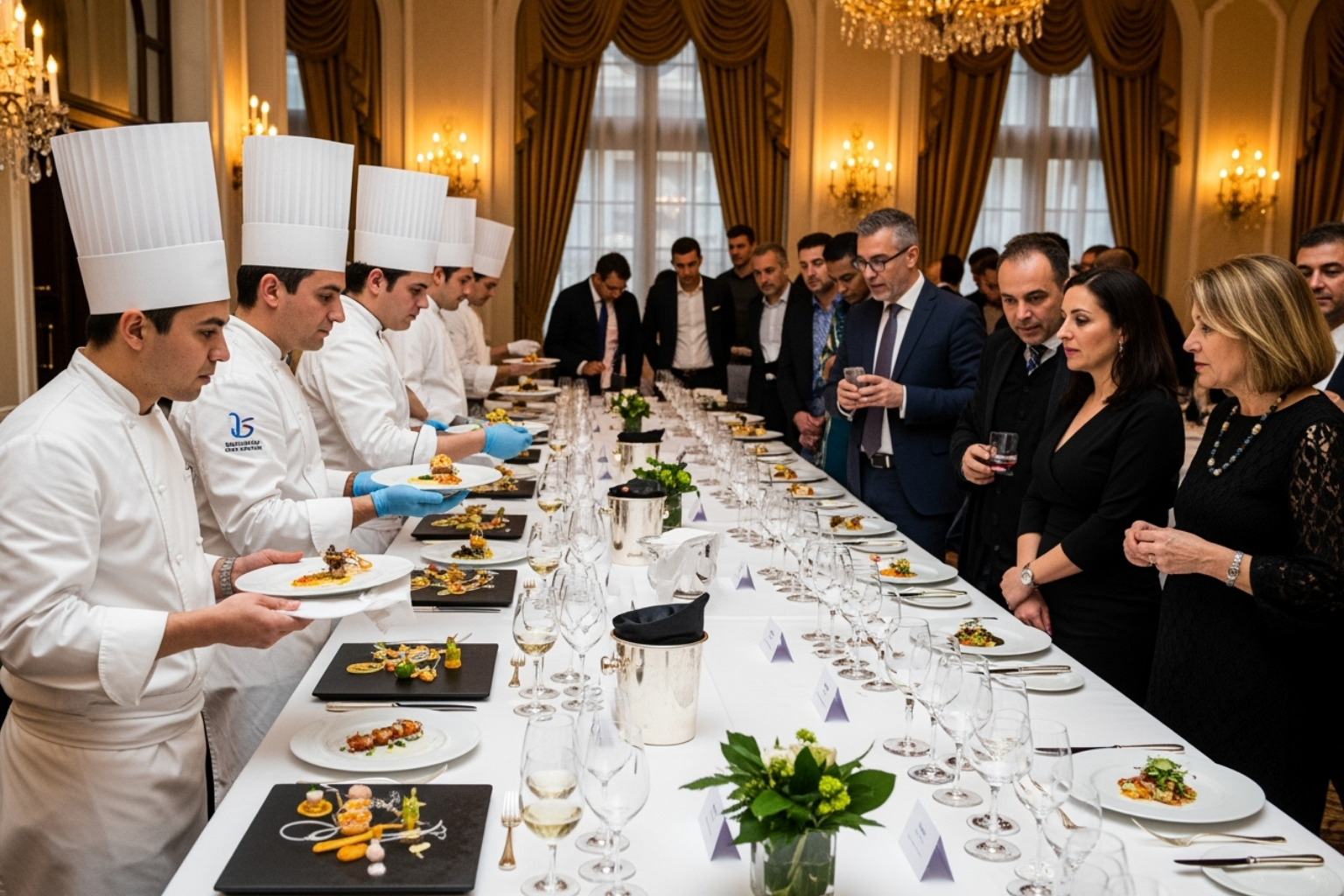 Gourmet food tasting event with renowned chefs - Global food festivals