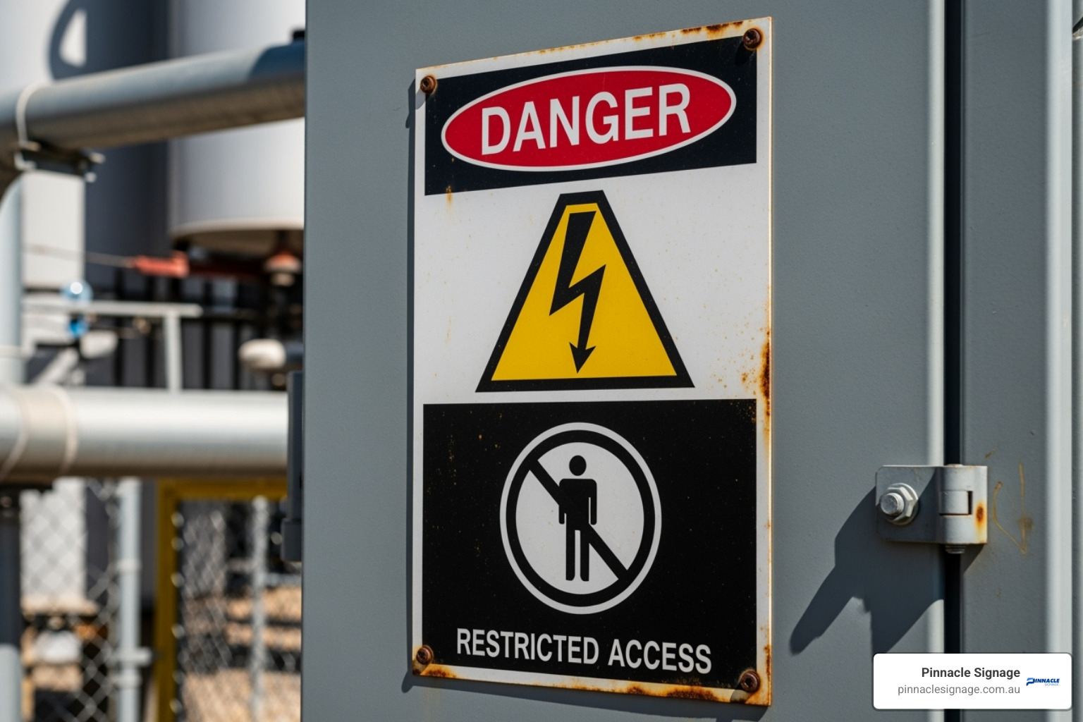 Danger High Voltage Authorised Personnel Only sign - Danger safety signs