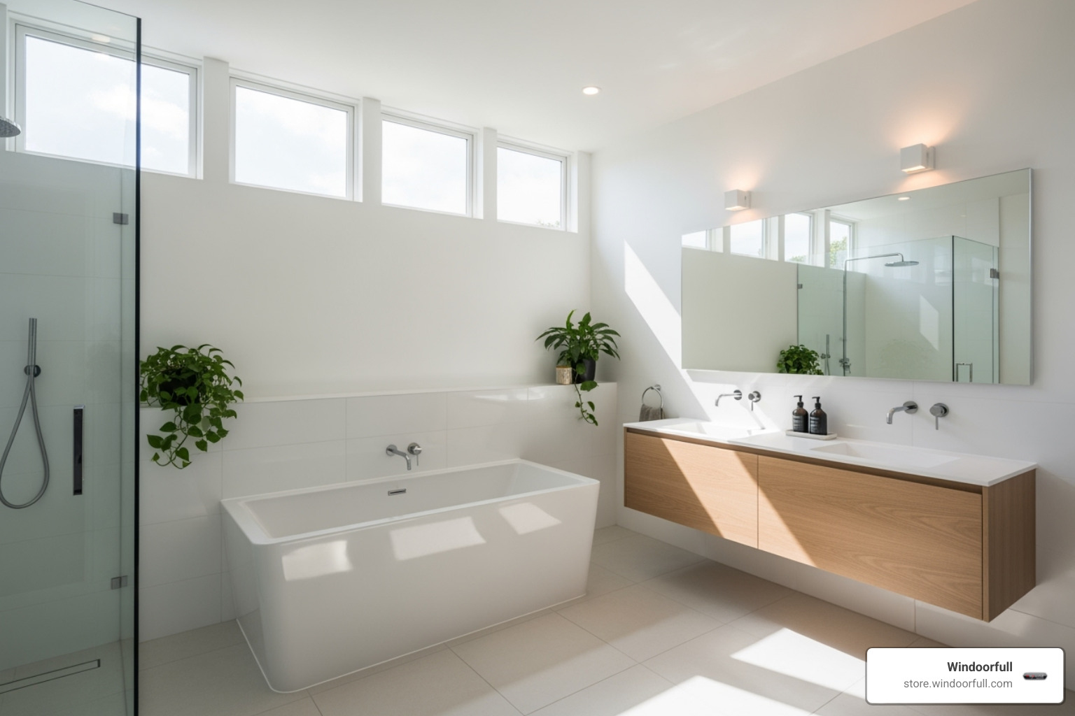 bathroom with clerestory windows - clerestory windows for sale