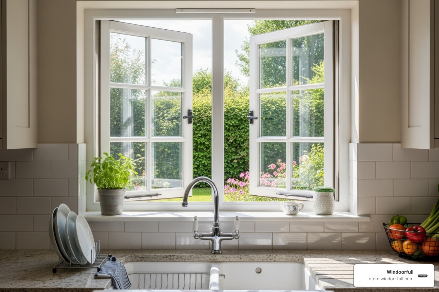 casement window over kitchen sink - tilt and turn windows vs casement