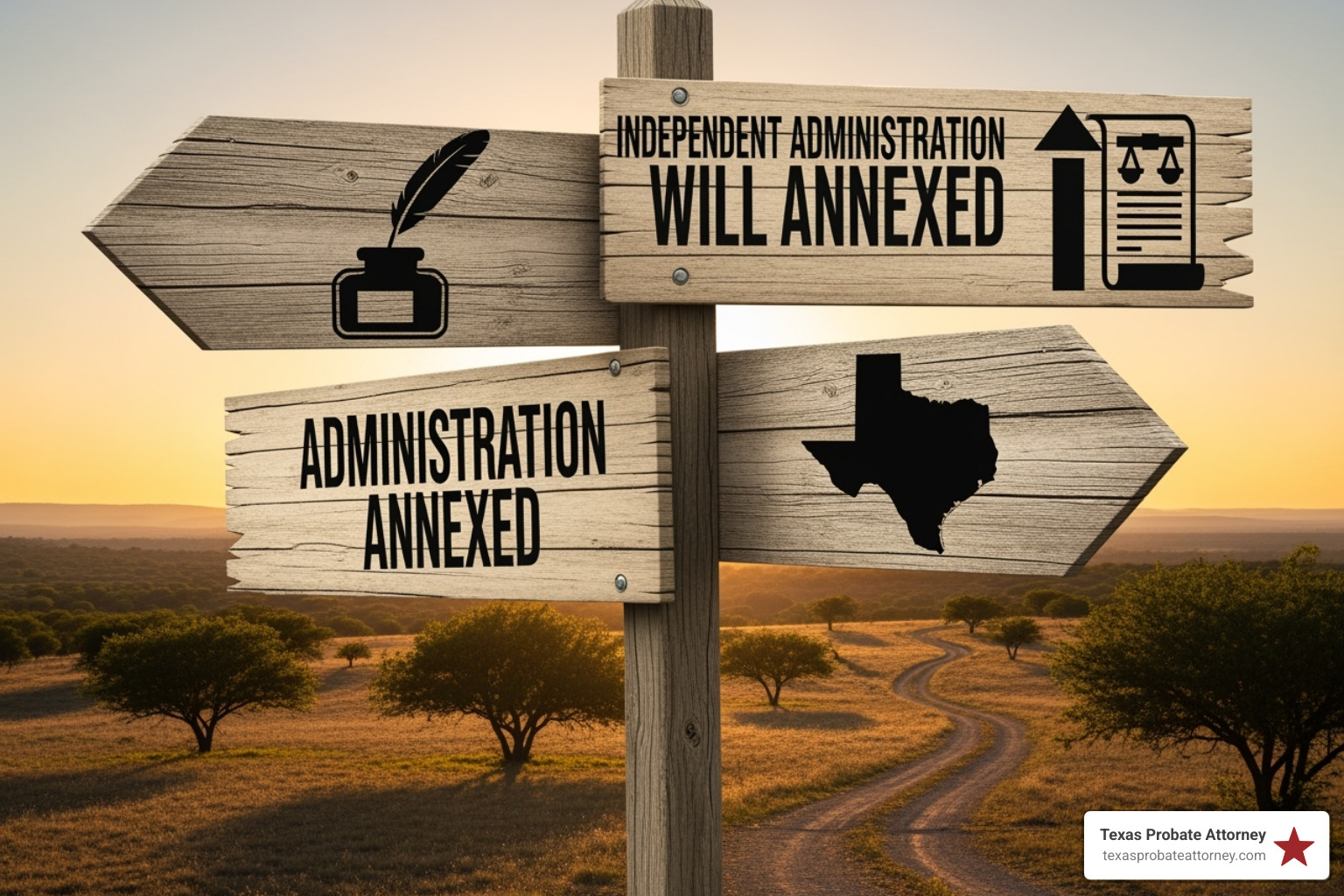 will document with a missing executor name highlighted - independent administration with will annexed texas