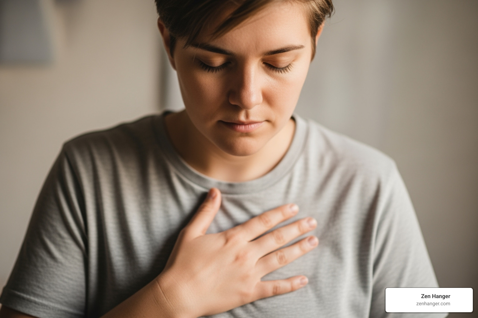 a person listening to their body - safe penis exercises