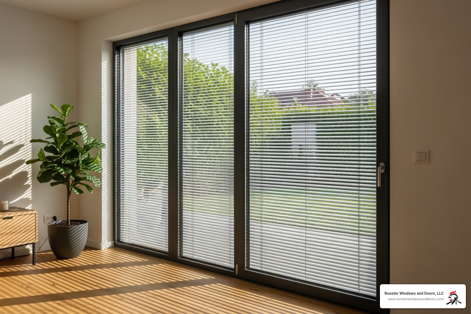 patio door with built-in blinds - Patio door replacement options