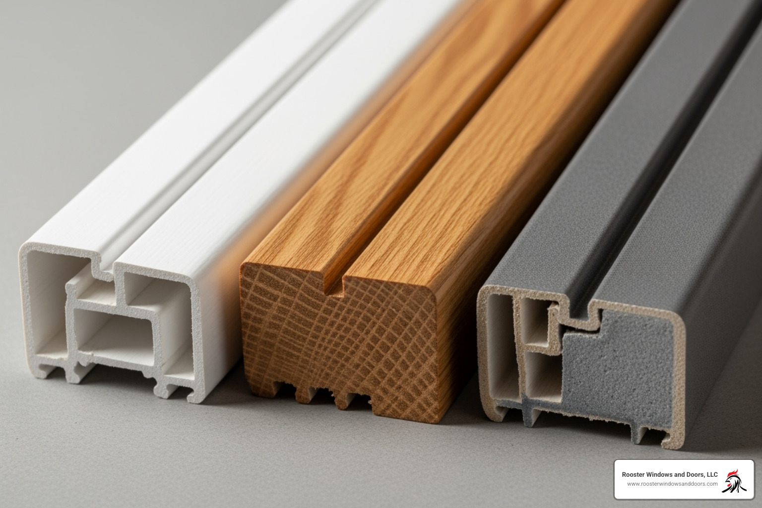 comparing different frame materials like vinyl, wood, and fiberglass - cost to replace a window