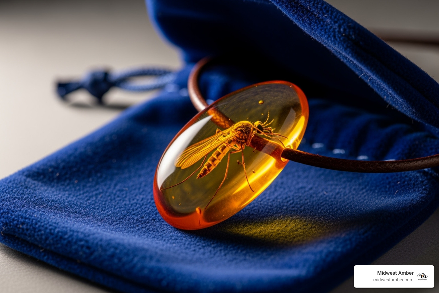 amber jewelry stored in a soft pouch - mosquito in amber necklace amber jewelry stored in a soft pouch - mosquito in amber necklace