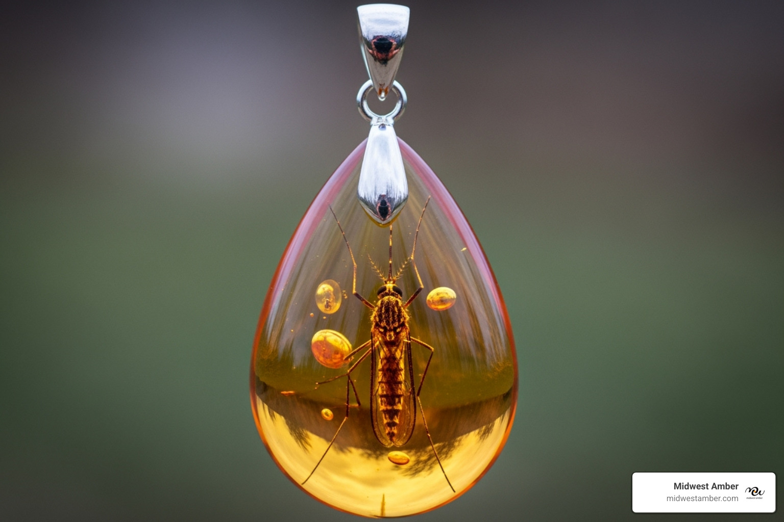 teardrop-shaped polished amber pendant - mosquito in amber necklace teardrop-shaped polished amber pendant - mosquito in amber necklace