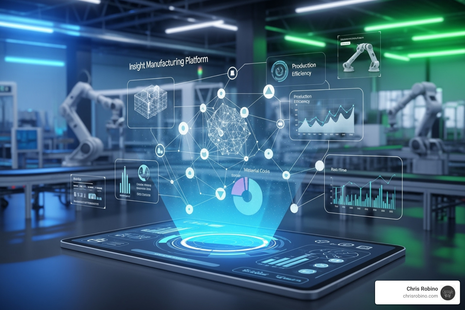 image of a chart showing improved Overall Equipment Effectiveness (OEE) - insight manufacturing platform