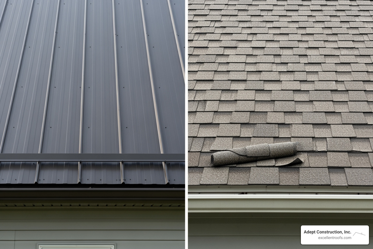 Comparison of Metal Roofing vs. Asphalt Shingles on Lifespan, Cost, Durability, and Maintenance - metal roofing downers grove