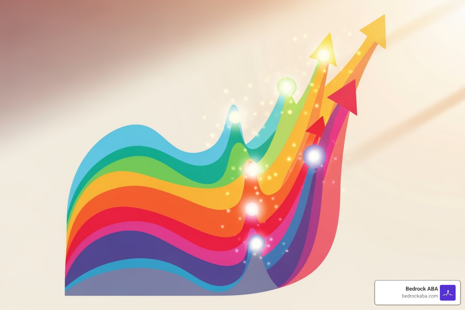 A therapy progress chart with colorful graphs and milestones, symbolizing progress and hope - aba therapy near me