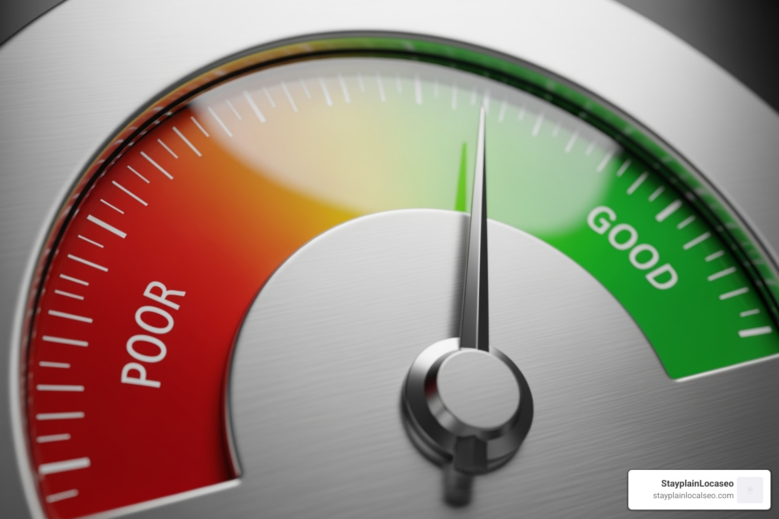 a credit score gauge moving from poor to good - Refinance student loan bad credit