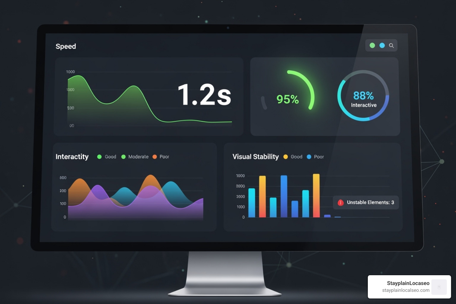 of a Google PageSpeed Insights report highlighting Core Web Vitals - wordpress speed optimization service