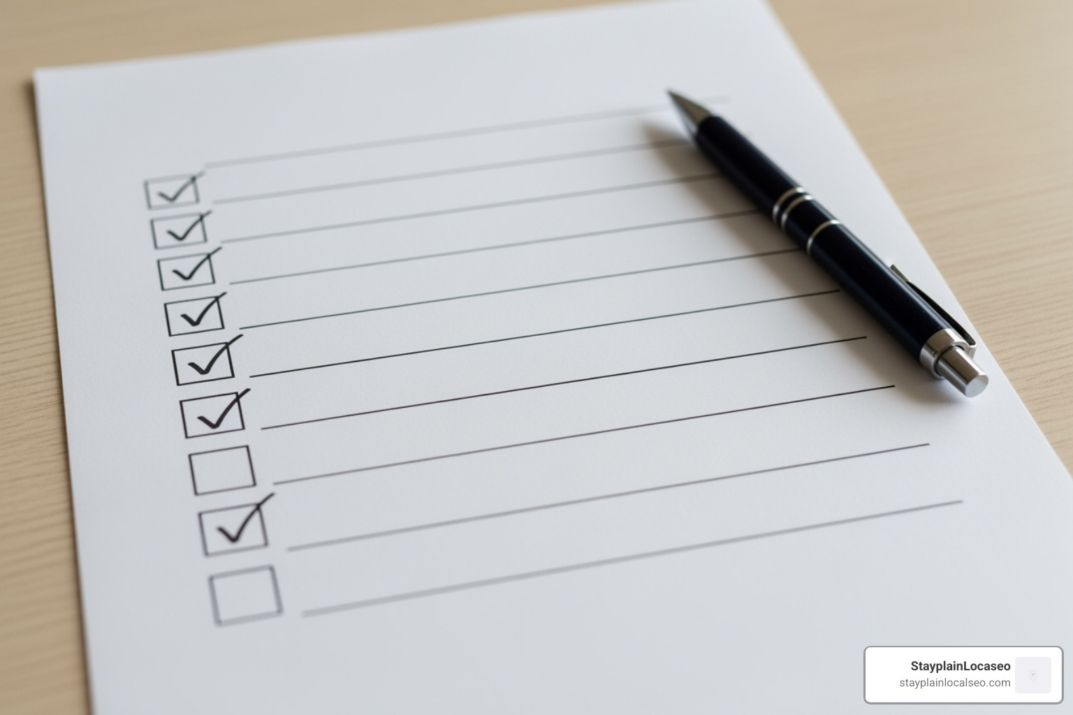 Image of a checklist showing various optimization techniques - wordpress speed optimization service in canada