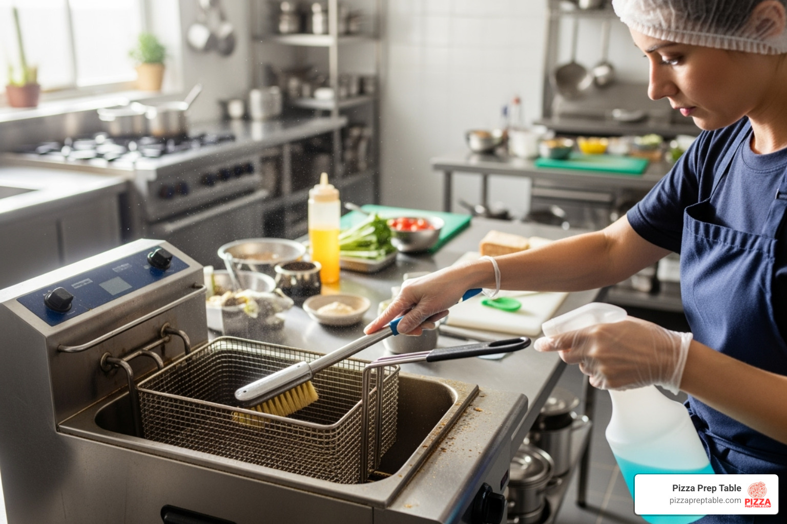 deep fryer cleaning - deep fryer