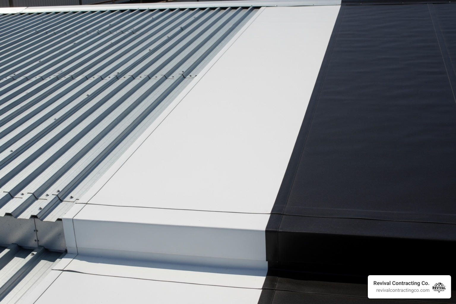 different commercial roofing materials side-by-side - Commercial roofing Canfield