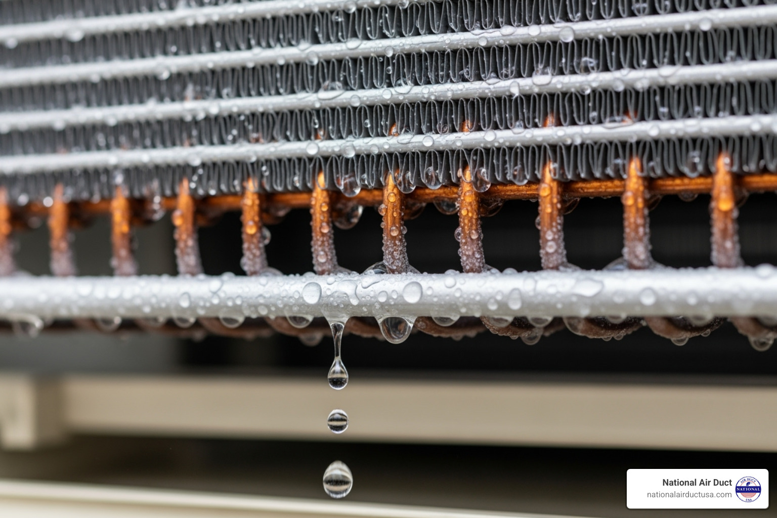 condensation dripping from an evaporator coil - can an air conditioner get mold