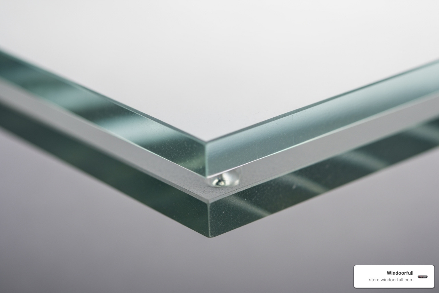 Image showing a cross-section of a laminated glass pane - High security windows