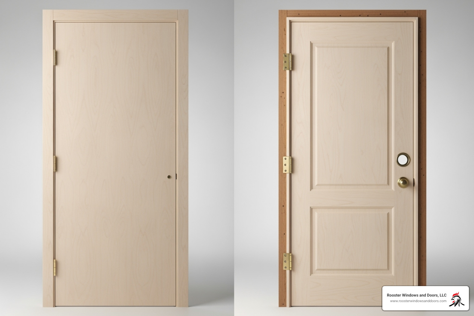 difference between a door slab and a pre-hung door unit - local door replacement