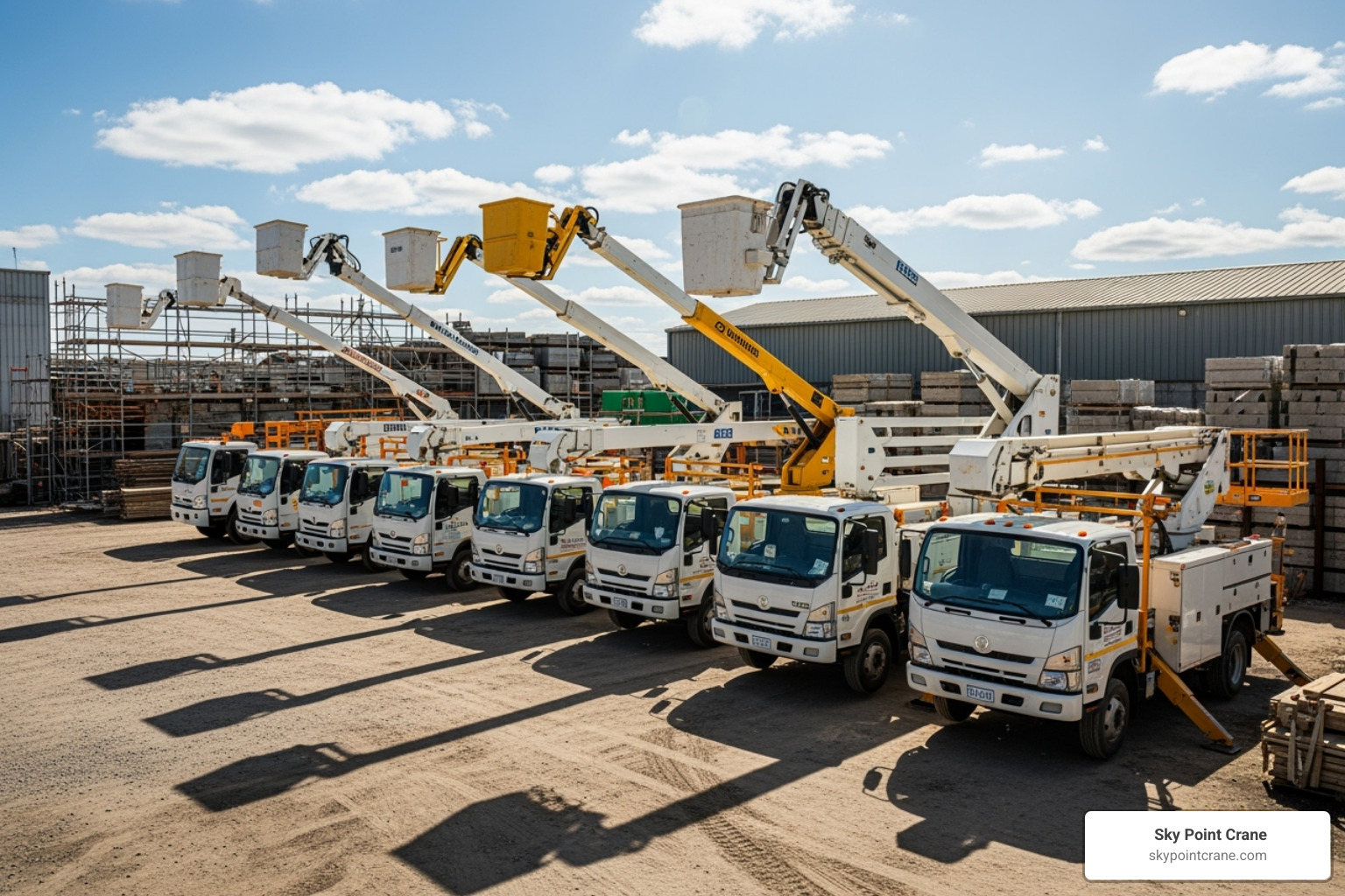 different types of bucket trucks - bucket truck rental cost