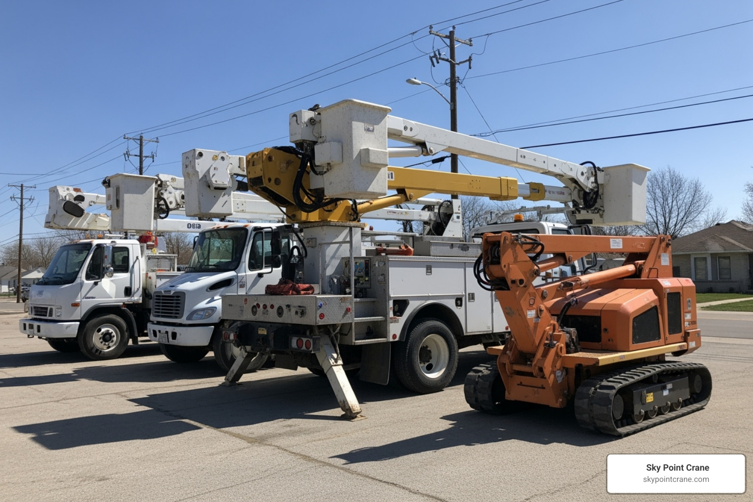 comparing bucket truck models - bucket truck rental cost