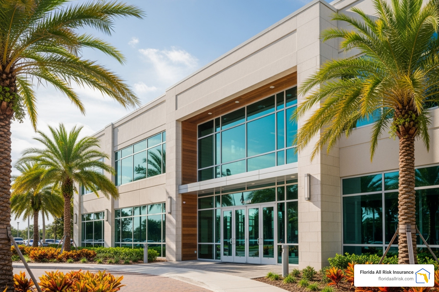 Welcoming office front of an insurance agency - omega homeowners insurance florida