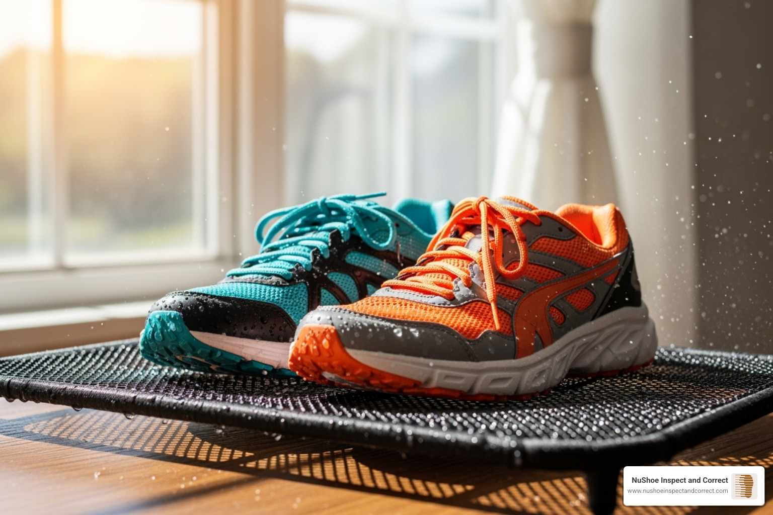 shoes air-drying in a well-ventilated area - washing shoes to get rid of smell shoes air-drying in a well-ventilated area - washing shoes to get rid of smell