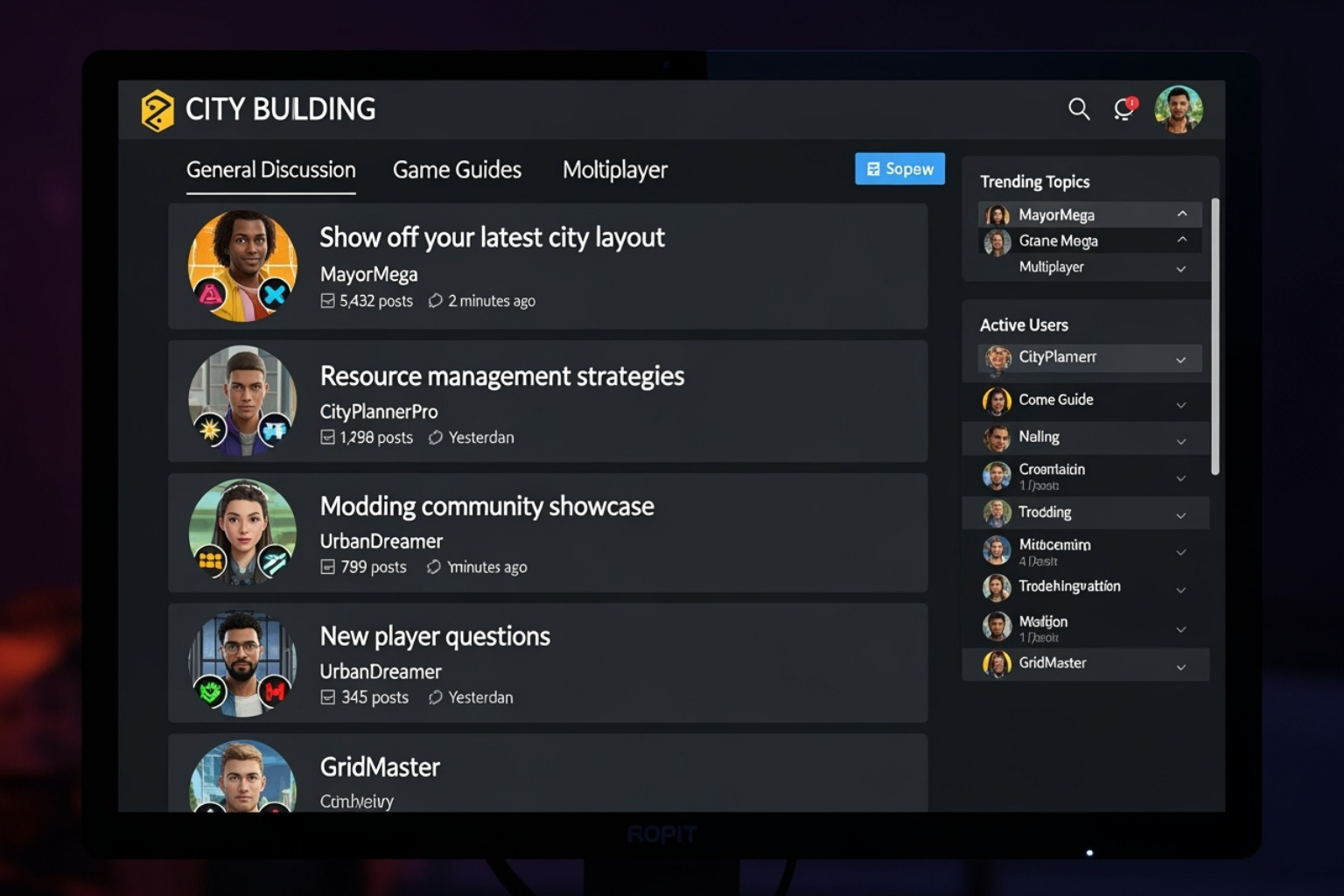 Image of the Simtropolis forum homepage showing active discussions - simp city forum