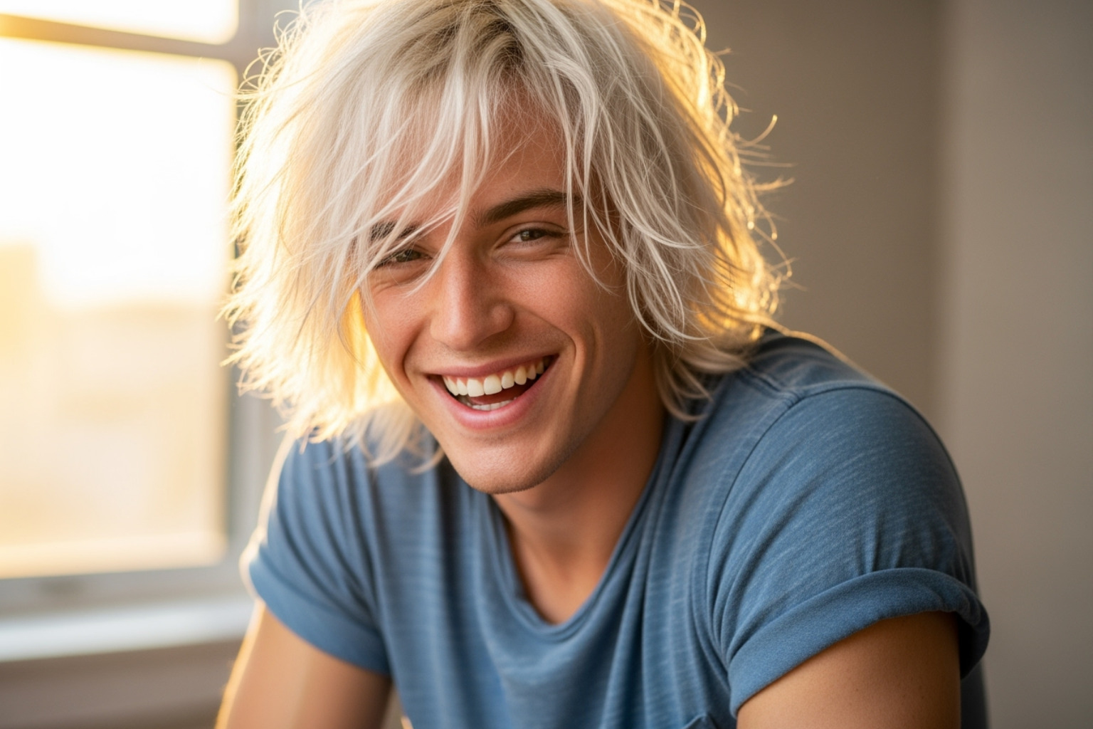jeremiah fisher smiling or being playful - jeremiah fisher