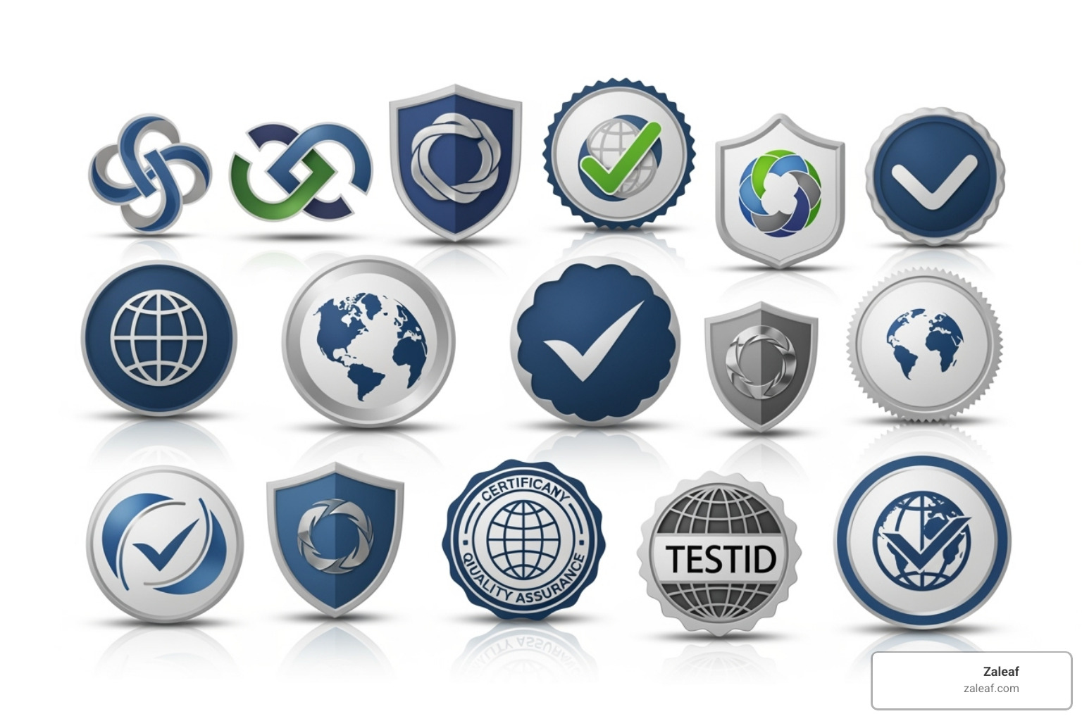 collage of third-party certification seals - 3rd party tested