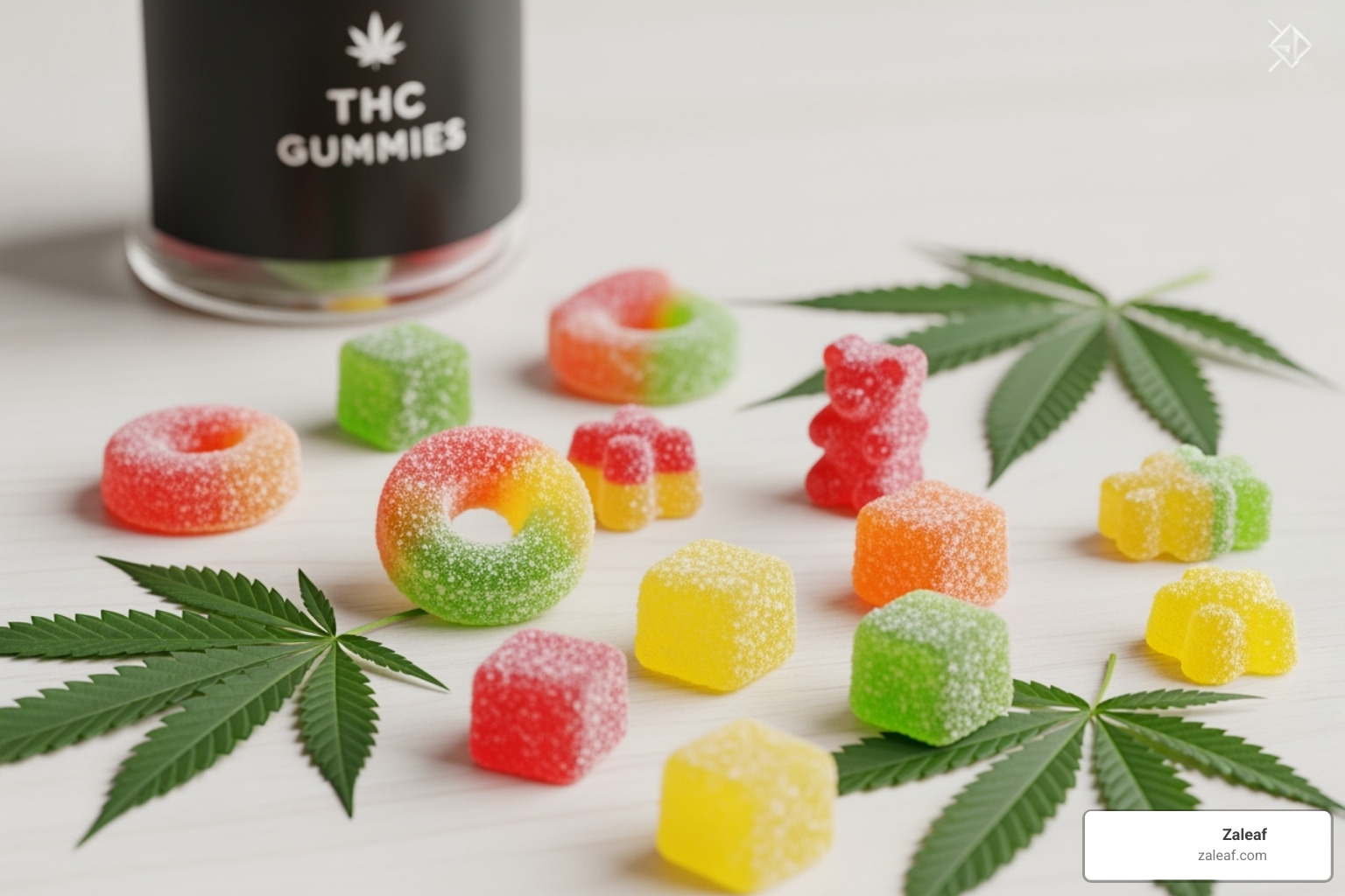 a person examining a THC gummy package label with a magnifying glass - top THC gummies