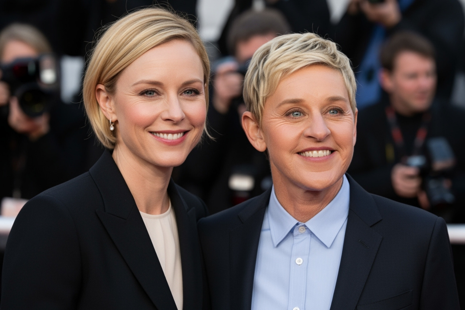 Anne Heche and Ellen DeGeneres at an event - anne heche
