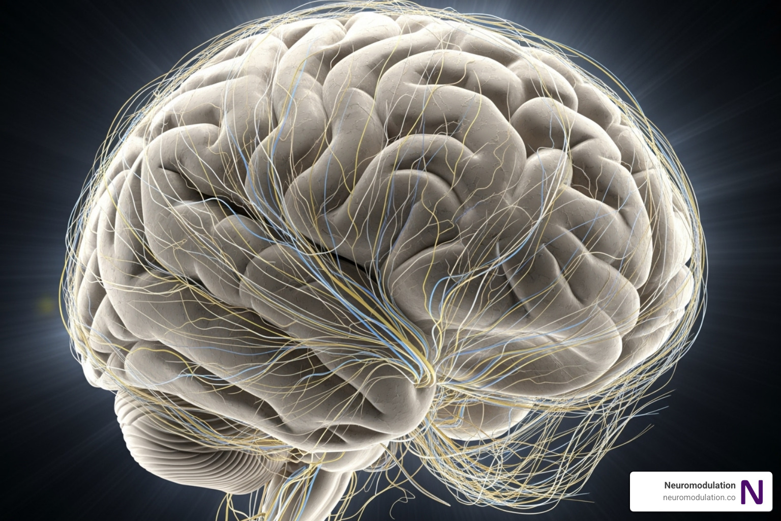 Comprehensive overview of neuromodulation techniques for PTSD showing TMS targeting the dorsolateral prefrontal cortex, tDCS electrode placement on the scalp, and DBS targeting deep brain structures like the amygdala, with statistics showing 636 patients treated across 30 studies with low adverse event rates - neuromodulation for PTSD infographic Comprehensive overview of neuromodulation techniques for PTSD showing TMS targeting the dorsolateral prefrontal cortex, tDCS electrode placement on the scalp, and DBS targeting deep brain structures like the amygdala, with statistics showing 636 patients treated across 30 studies with low adverse event rates - neuromodulation for PTSD infographic