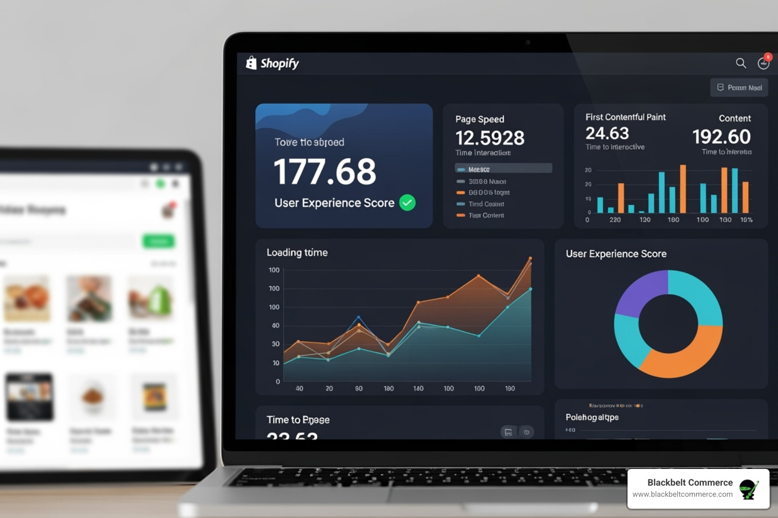 Google PageSpeed Insights results for a Shopify store - Shopify SEO strategy