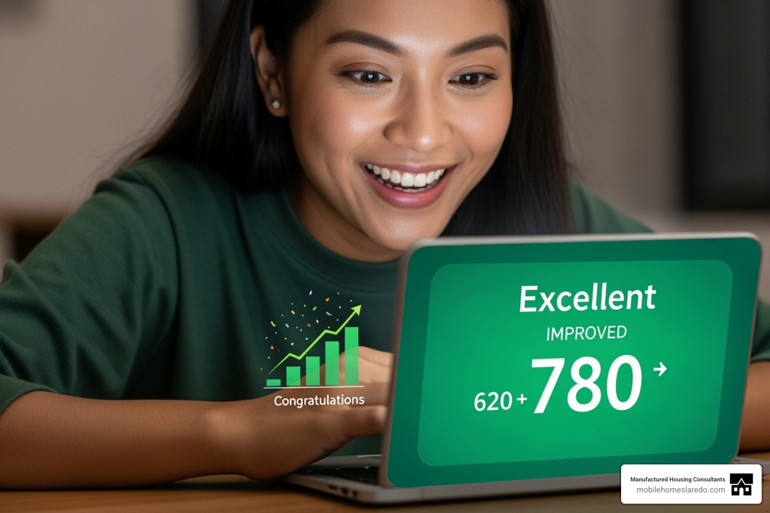 person looking at their improved credit score - rent to own mobile homes no credit check person looking at their improved credit score - rent to own mobile homes no credit check