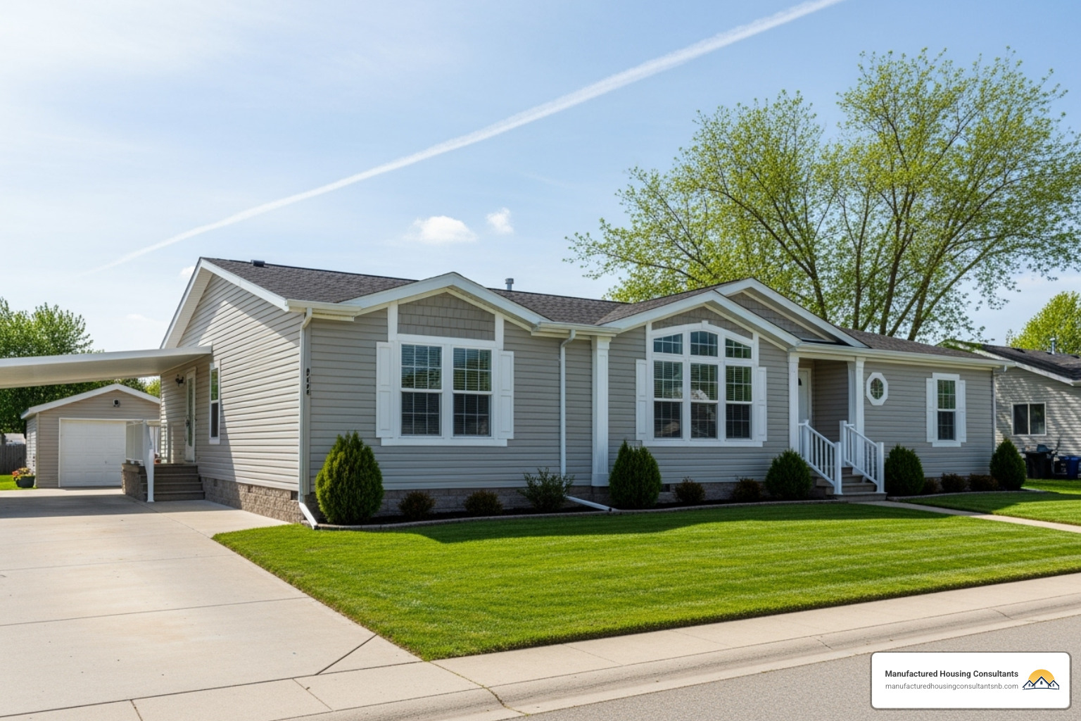 spacious double-wide mobile home exterior - mobile homes in new braunfels