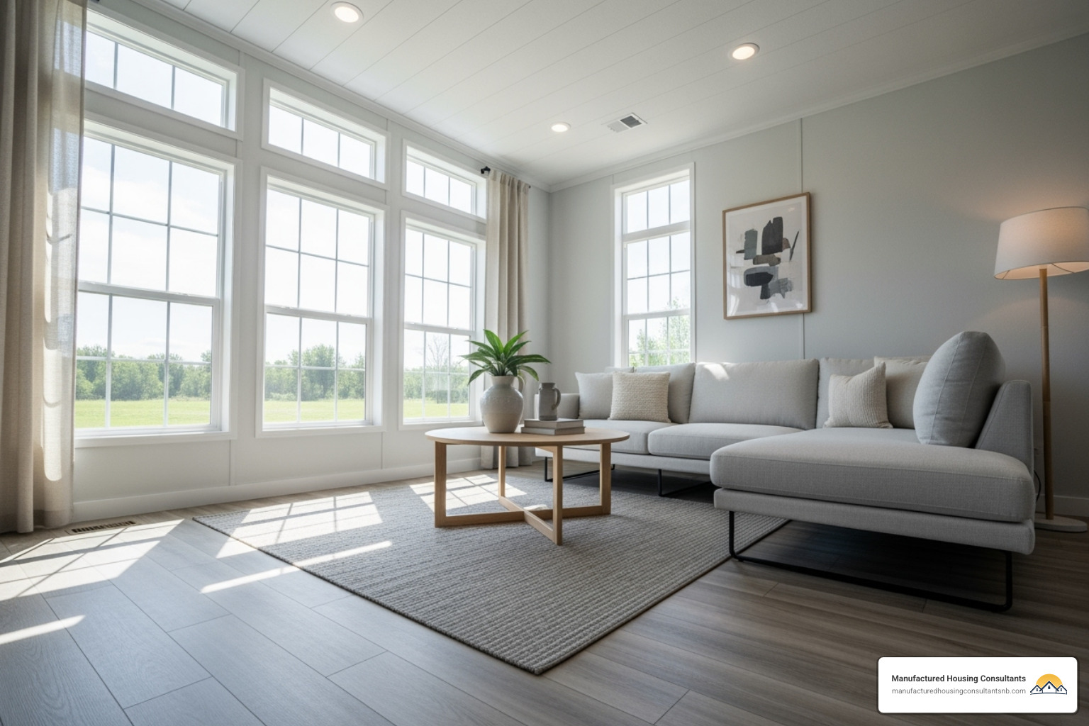 bright manufactured home interior - Manufactured home design ideas