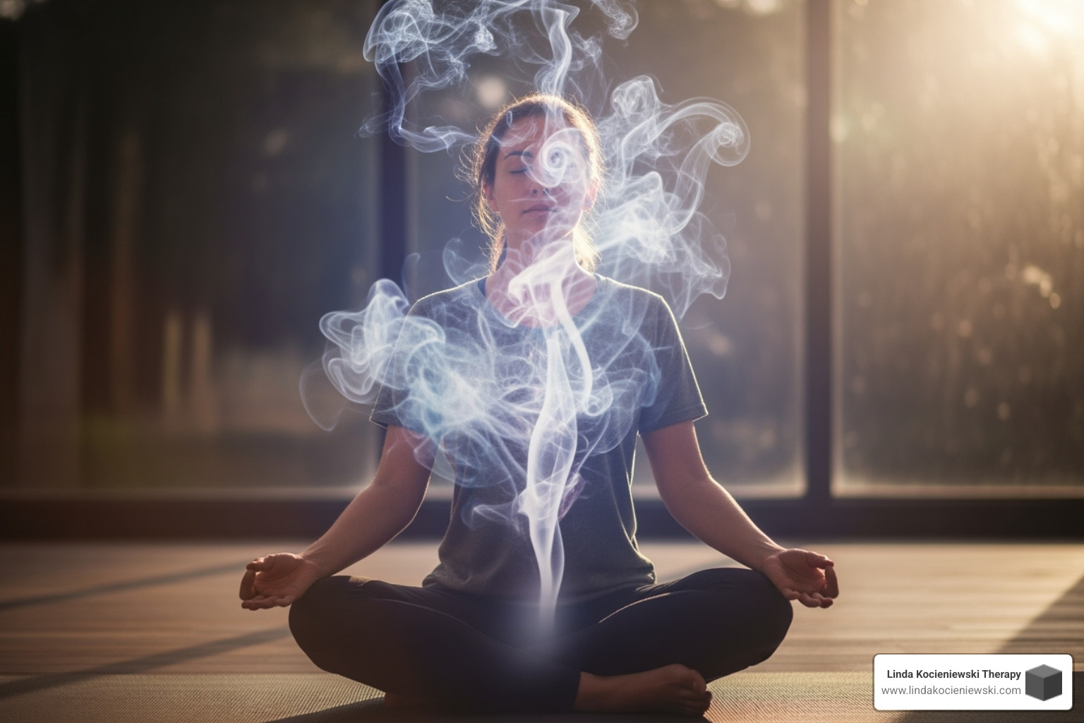 person peaceful outdoors - how to release emotional trauma from body