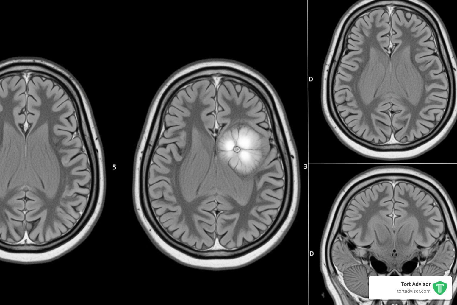 MRI scan showing a brain tumor - depo provera bone loss lawsuit