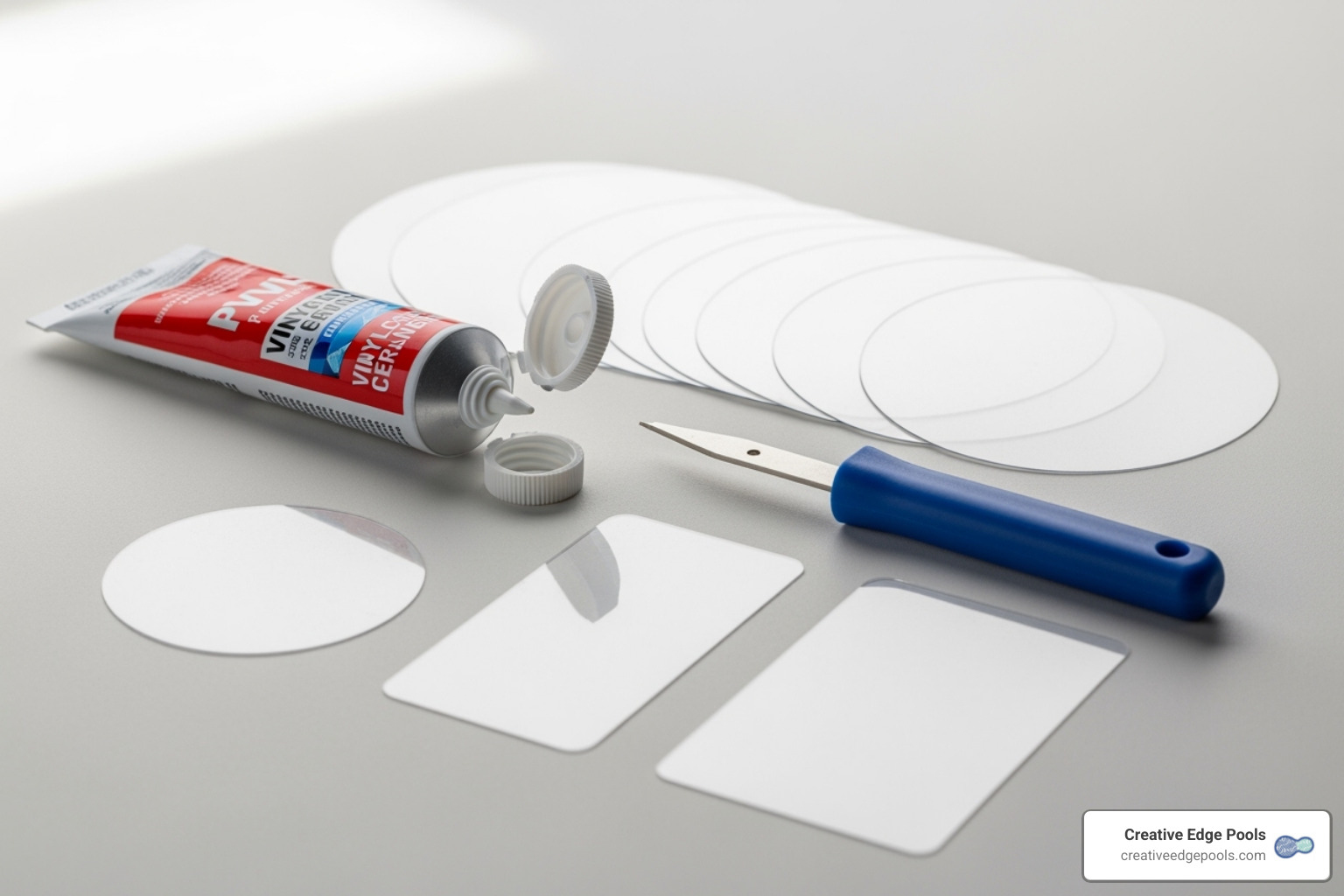 open PVC pool repair kit - pvc pool repair kit