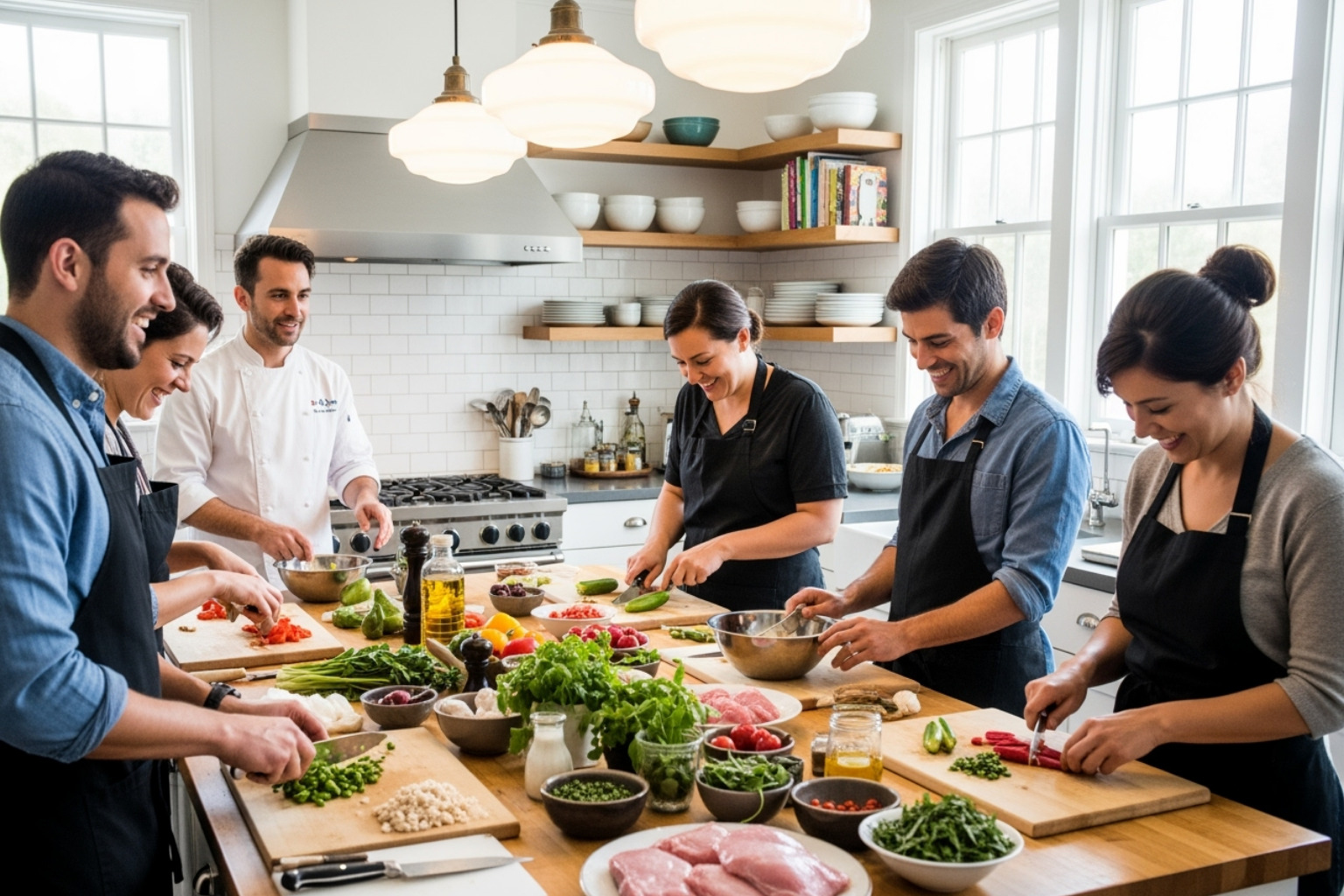 A hands-on cooking class with fresh ingredients and smiling participants - Best food tours
