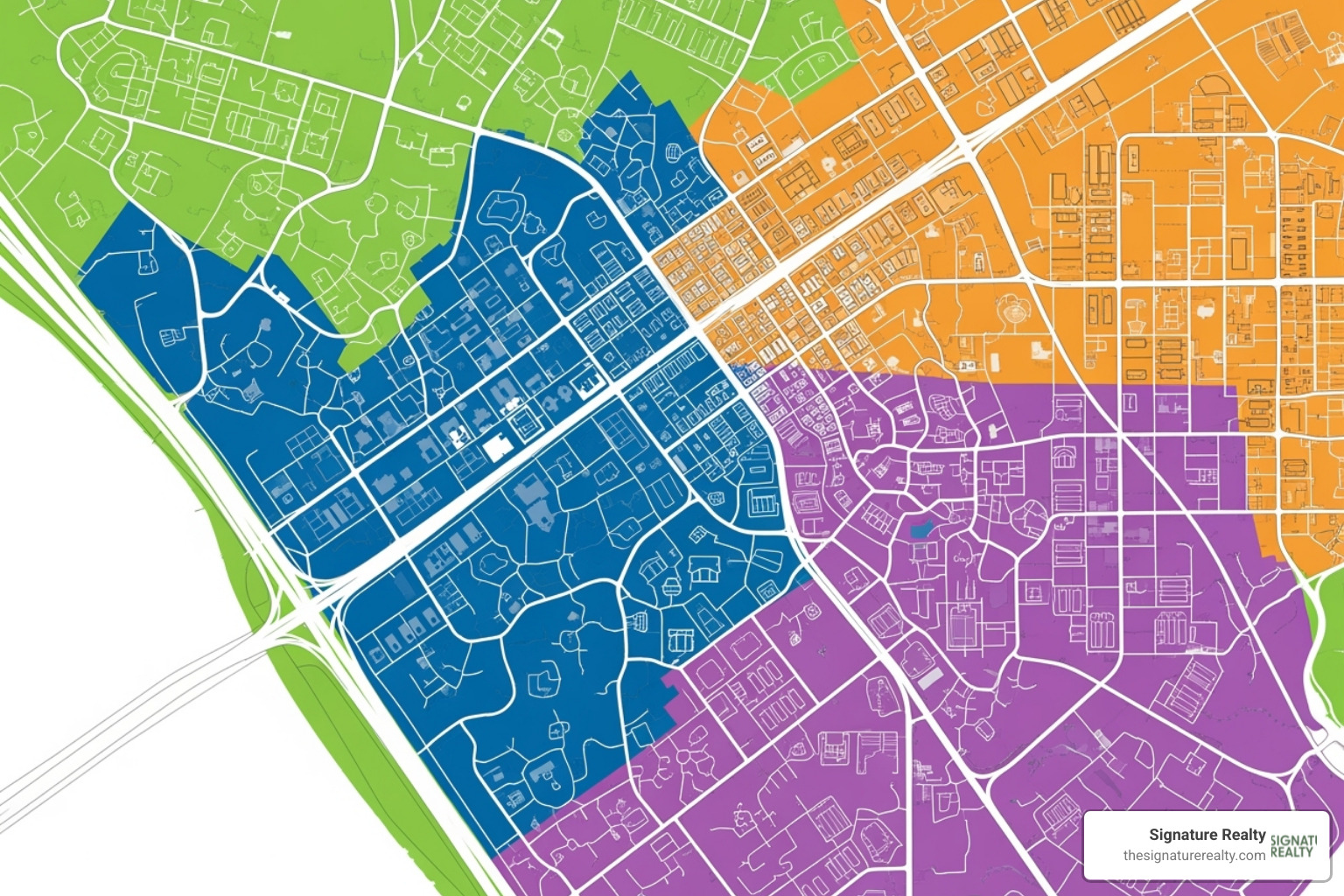 A zoning map for a Miami neighborhood - Land for commercial development A zoning map for a Miami neighborhood - Land for commercial development