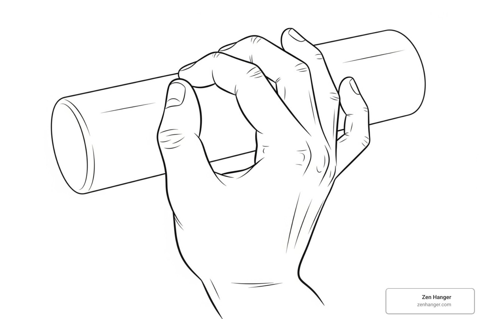 Image showing the technique for a bundled stretch or reverse jelq - intermediate girth penis exercises