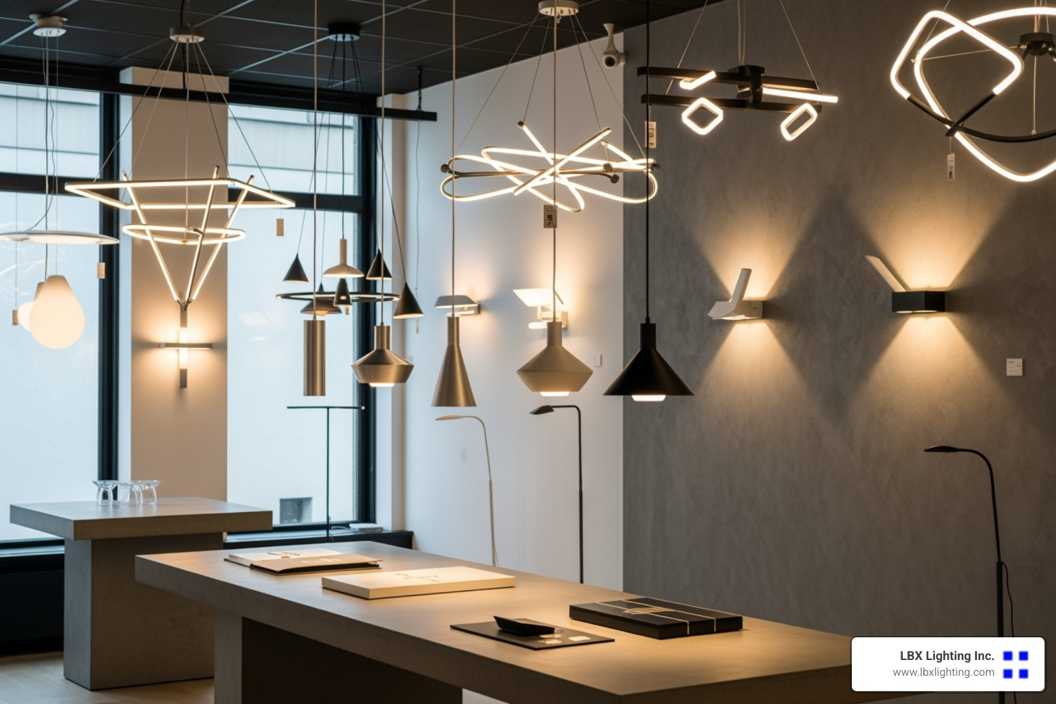 Various modern light fixtures displayed together - modern light fixtures